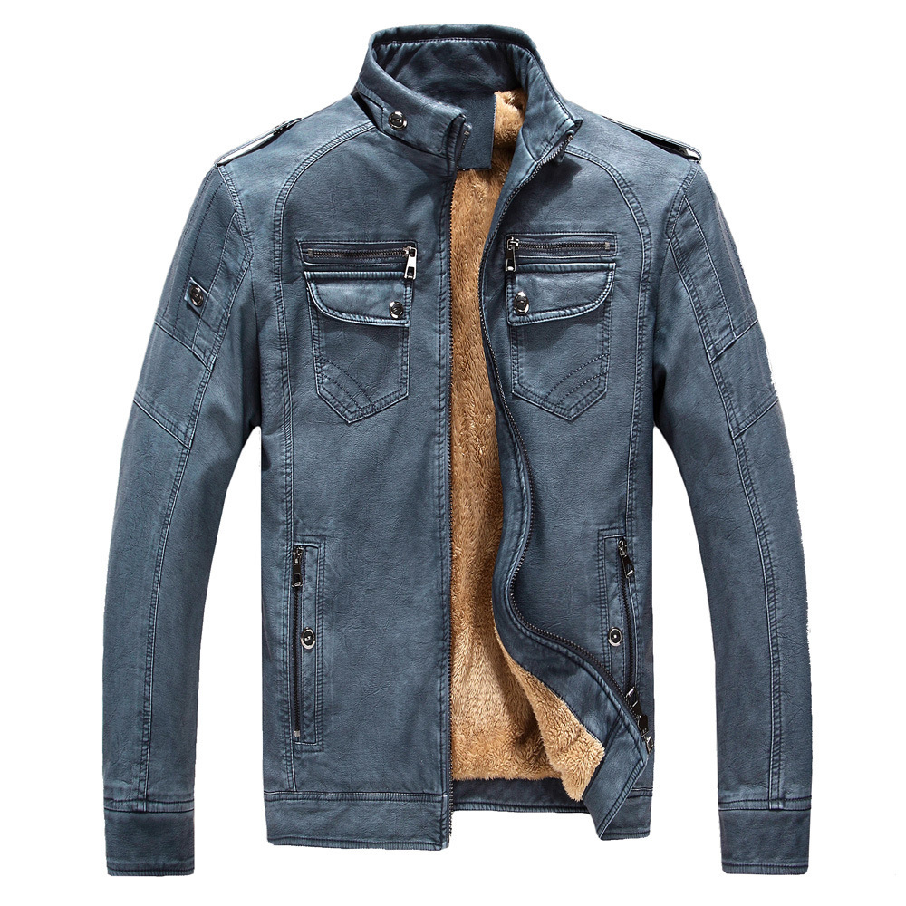 Klassische, luxuriöse Fleece-Winterjacke von Wigand