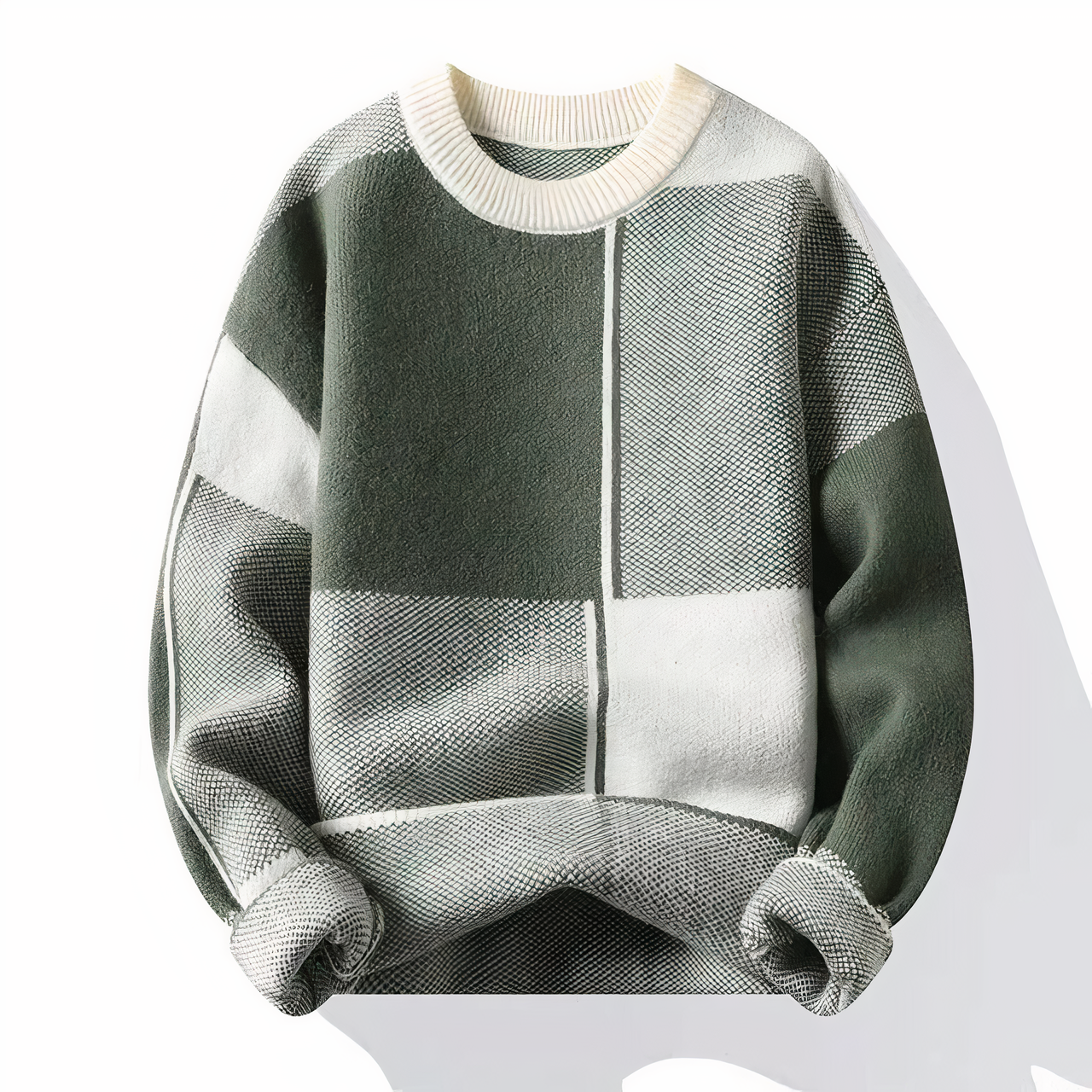 Männer-Strickpullover aus hochwertigem Karostoff - Lorin