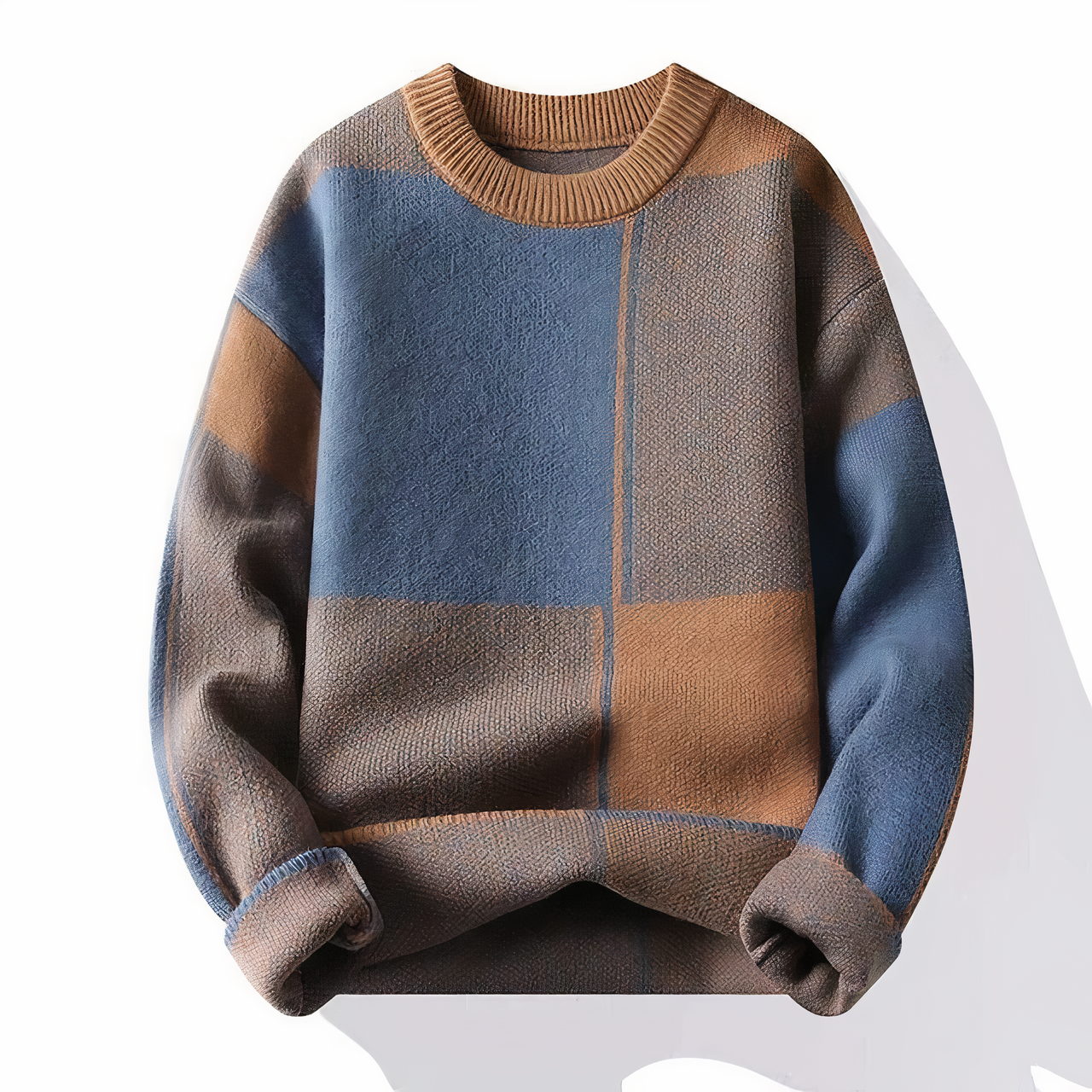 Männer-Strickpullover aus hochwertigem Karostoff - Lorin