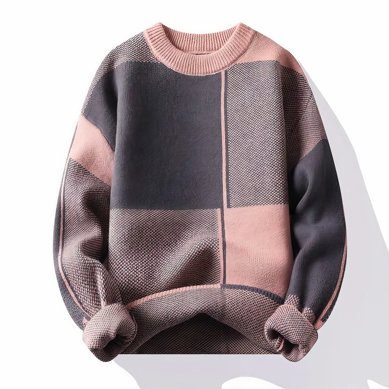Männer-Strickpullover aus hochwertigem Karostoff - Lorin