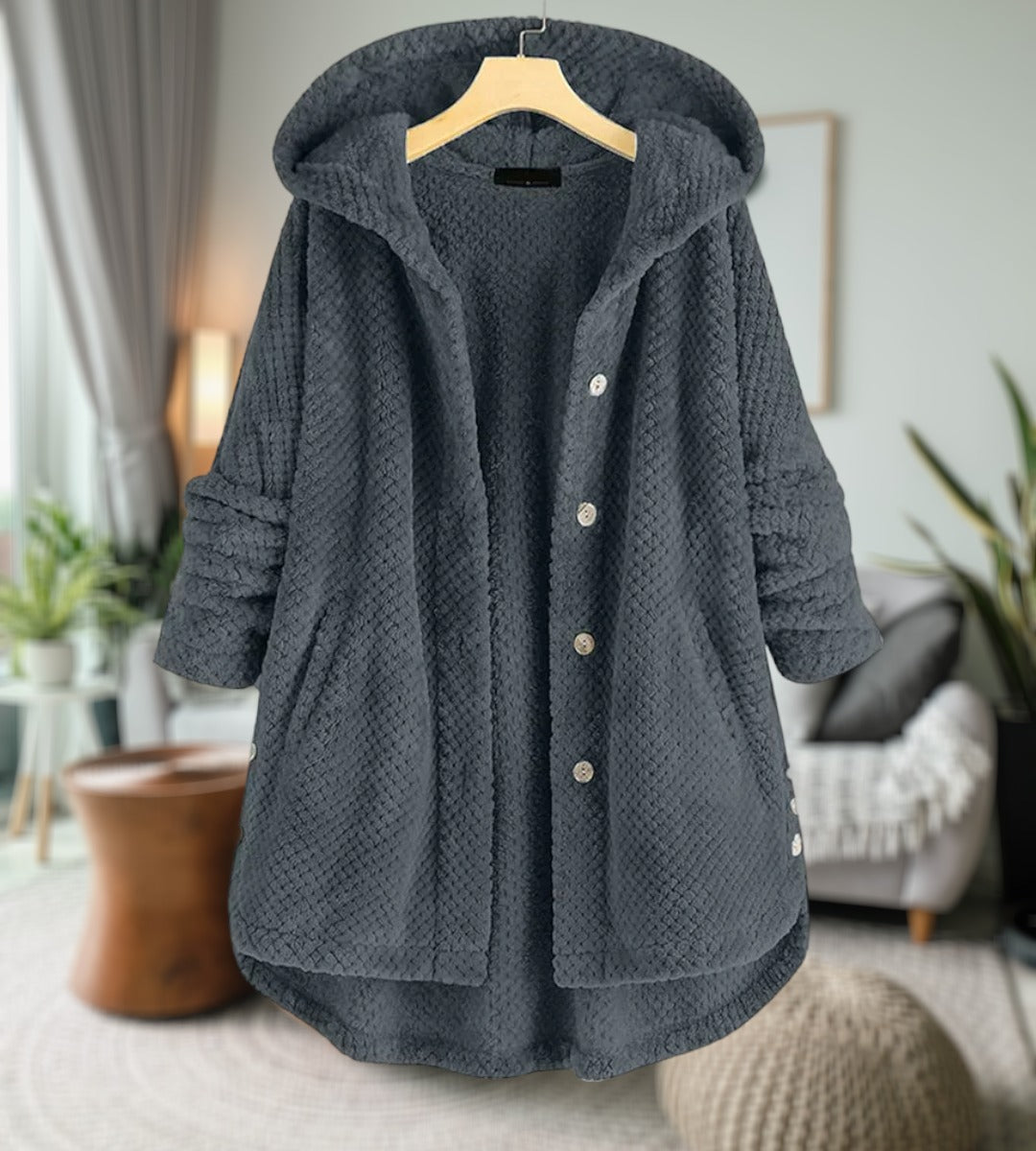 Krohn-e | Damen Fleecejacke Teddyjacke