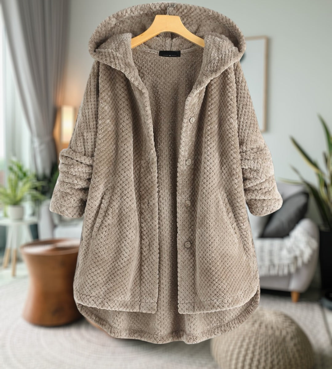 Krohn-e | Damen Fleecejacke Teddyjacke
