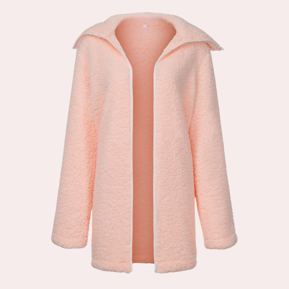 Krohn-e | Leichte Plüschjacke für Damen im Winter