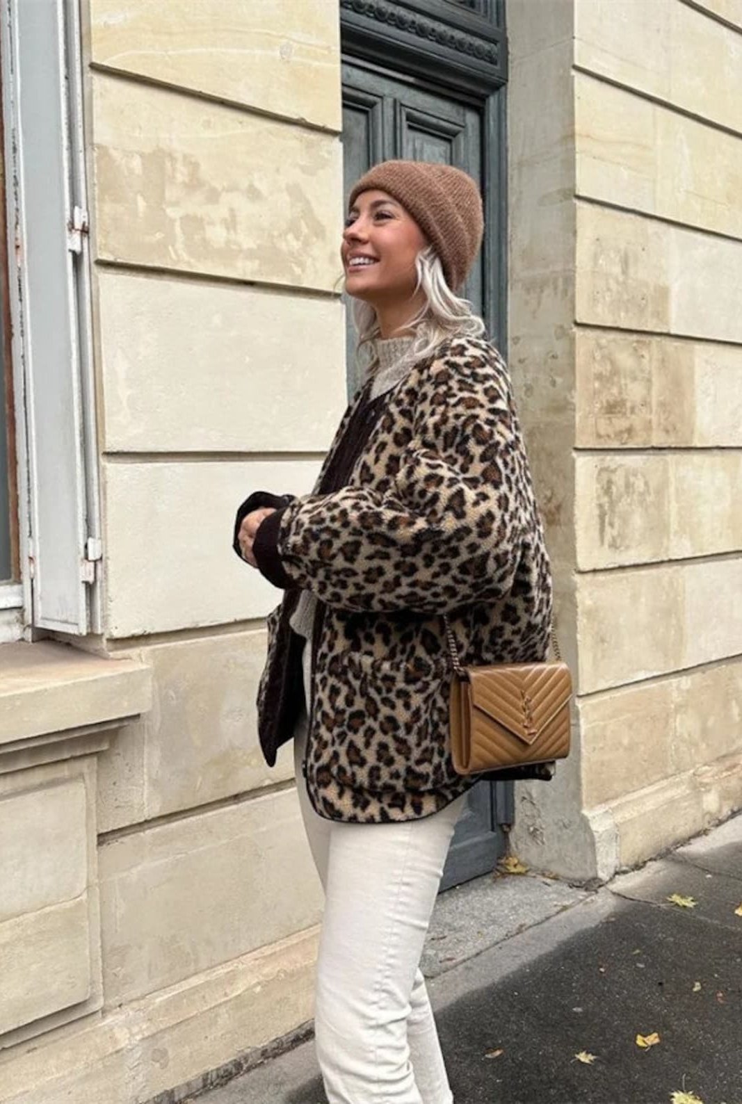 Krohn-e | Lässiger Cardigan Tierdruck Bequem und Stilvoll