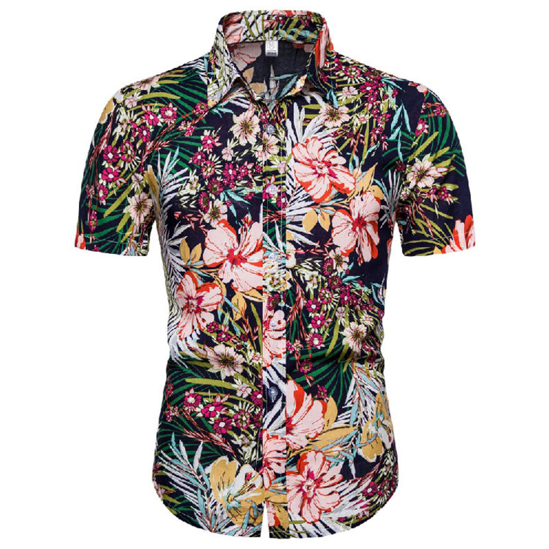 Kurzarmshirt für Herren im maritimen Stil