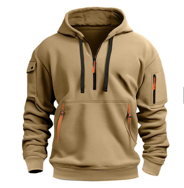 Krohn-e | Herren Sweatshirt mit Kapuze und Taschen