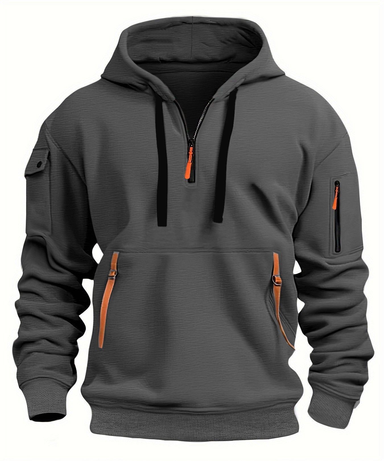 Krohn-e | Herren Sweatshirt mit Kapuze und Taschen
