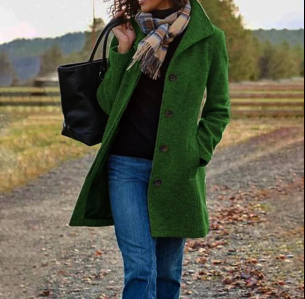 Krohn-e | Langer Trenchcoat Für Damen Im Winter Warm