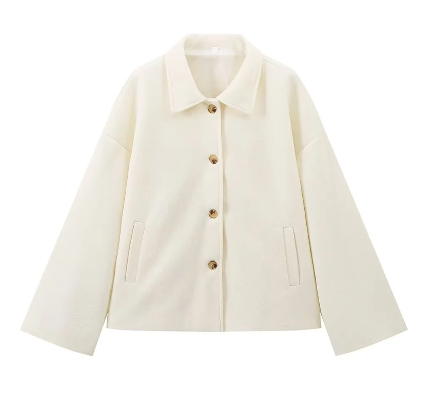 Krohn-e | Wolljacke mit Knöpfen Wollmischung Elegant und Warm