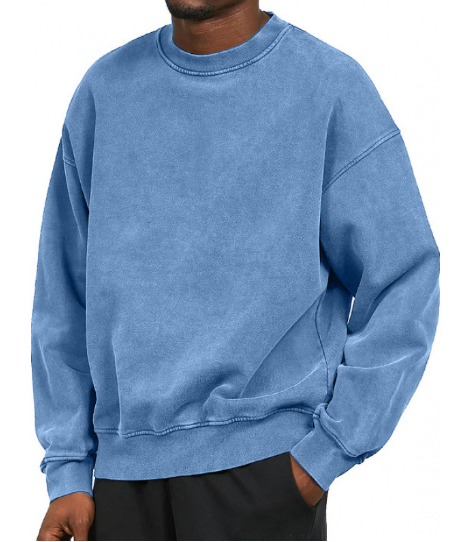 Krohn-e | Lässiges Sweatshirt mit Rundhalsausschnitt Baumwolle Weich und Bequem