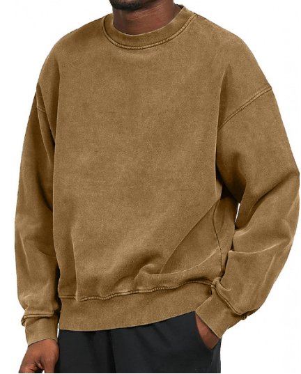 Krohn-e | Lässiges Sweatshirt mit Rundhalsausschnitt Baumwolle Weich und Bequem
