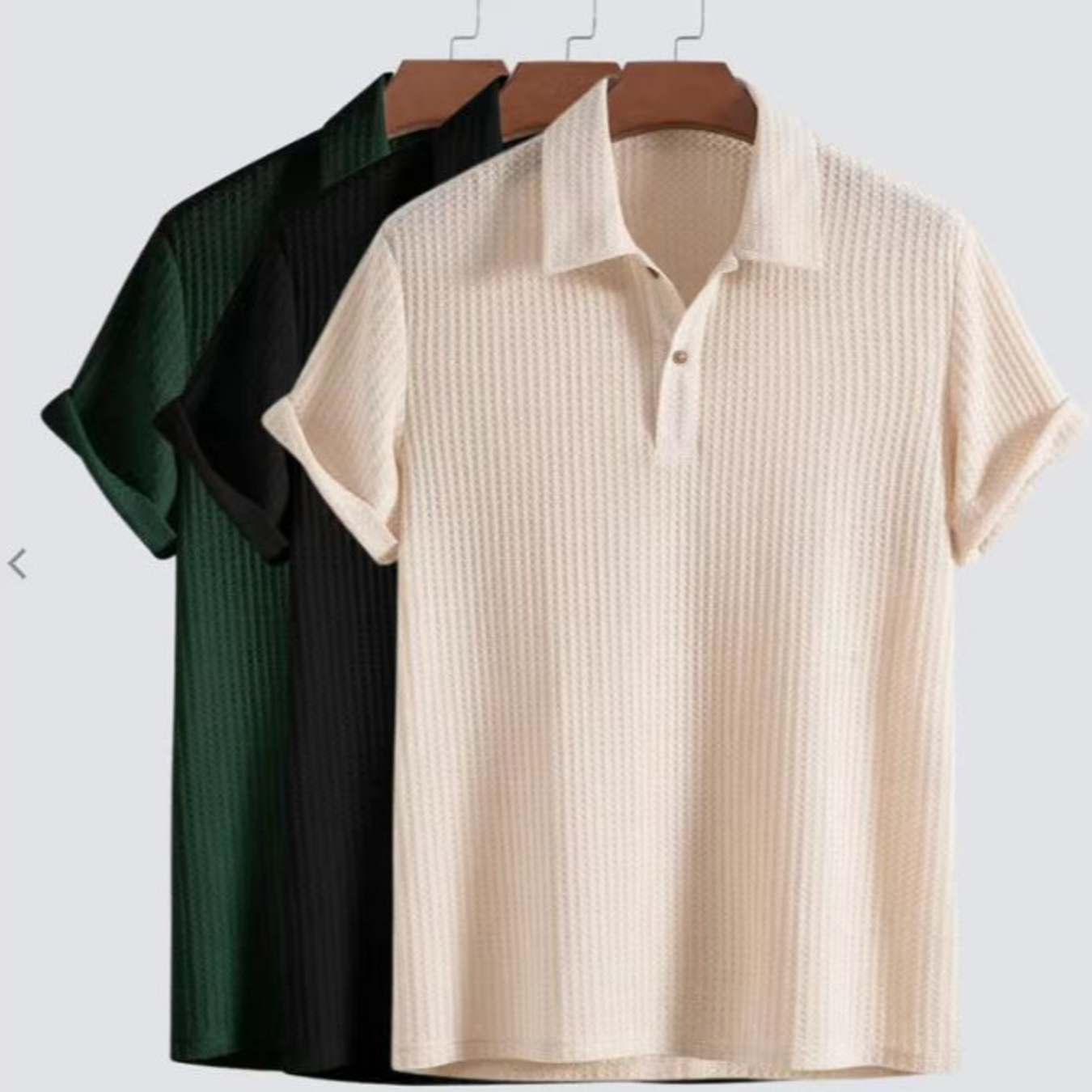 Frottee-Poloshirt von Fudus