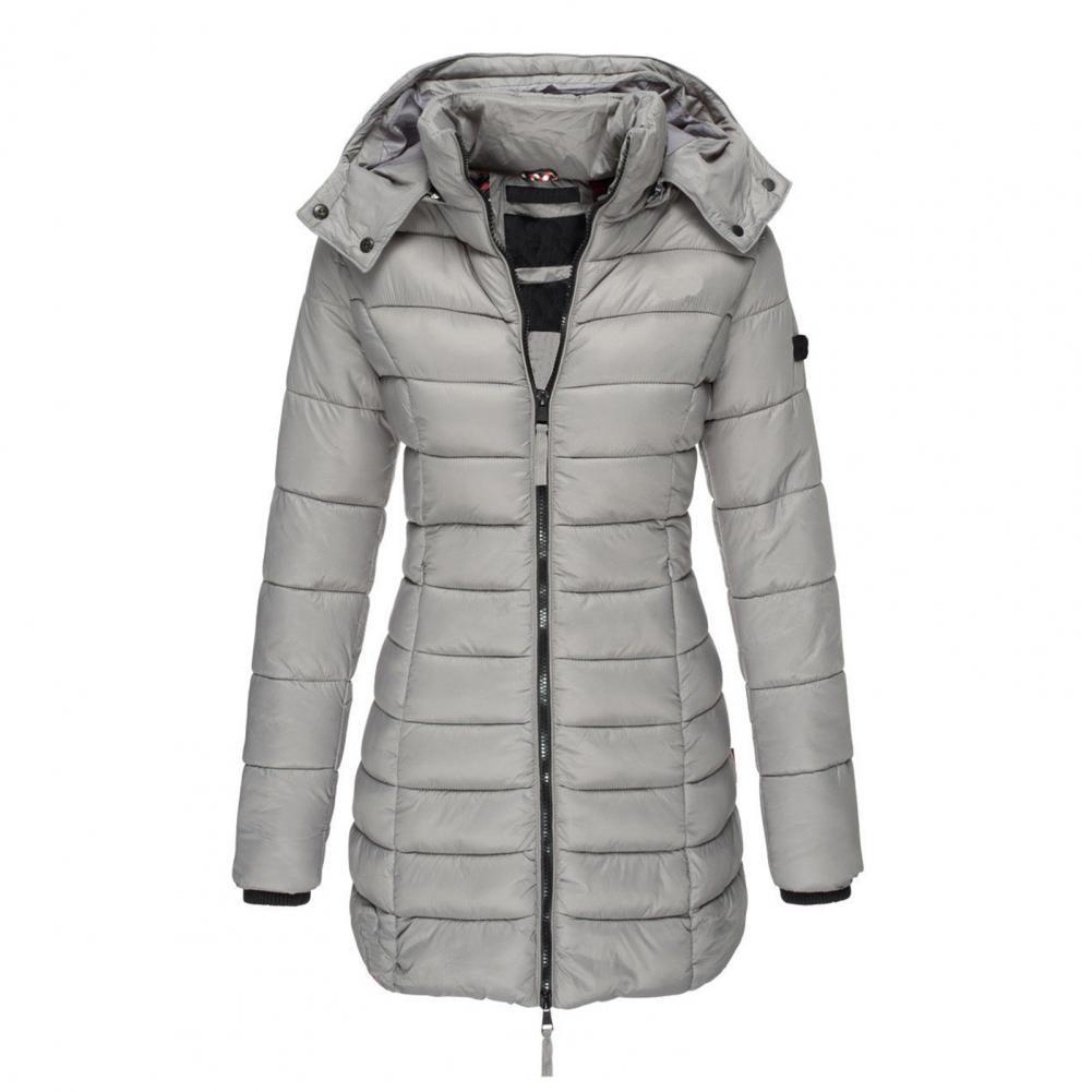 Krohn-e | Warme Slimfit Winterjacke mit Kapuze Damen Winterjacke Regular Fit Belle Couture Essential Wärme
