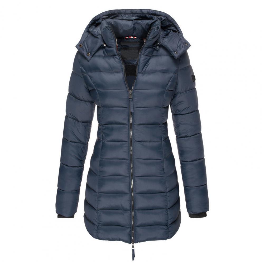 Krohn-e | Warme Slimfit Winterjacke mit Kapuze Damen Winterjacke Regular Fit Belle Couture Essential Wärme