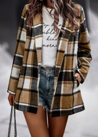 Avelena: Elegantes Damen-Langblazer mit klassischer Schnittführung