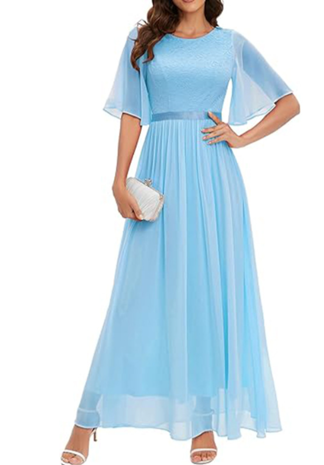 Abendkleid Isabella mit Spitze von Krohn-e