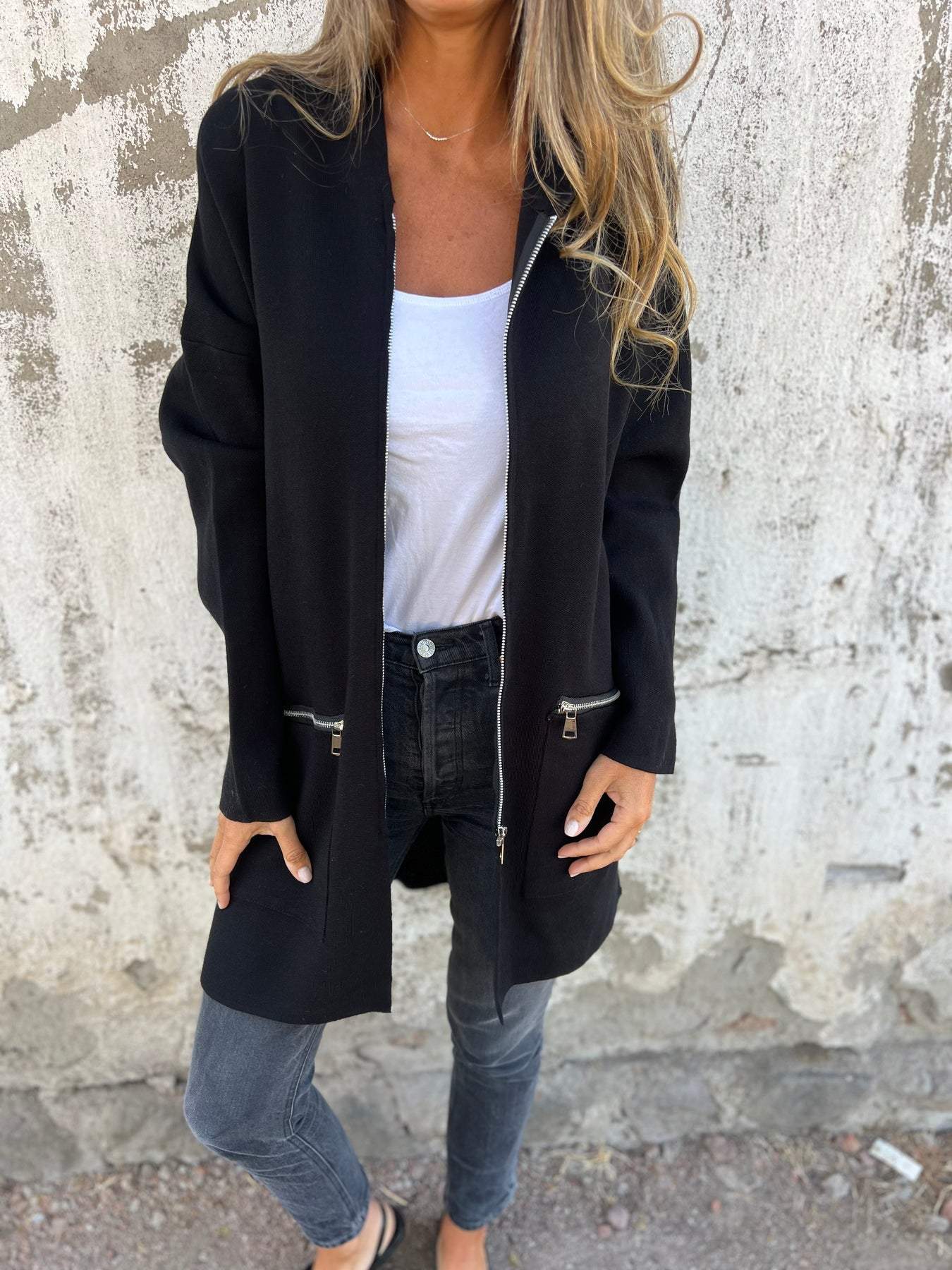 Krohn-e | Moderne Lange Jacke für Frauen Elegant und Bequem