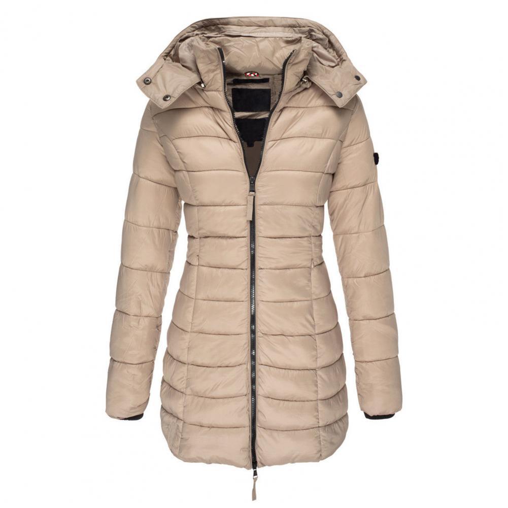 Krohn-e | Warme Slimfit Winterjacke mit Kapuze Damen Winterjacke Regular Fit Belle Couture Essential Wärme