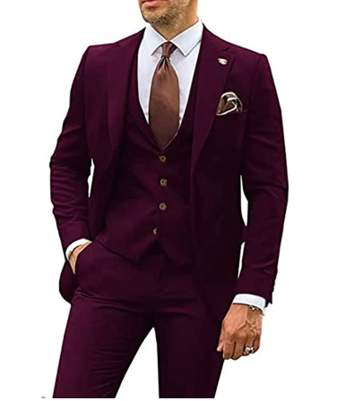 Krohn-e | Elegantes Business Satz für Herren [Jacke + Hose]