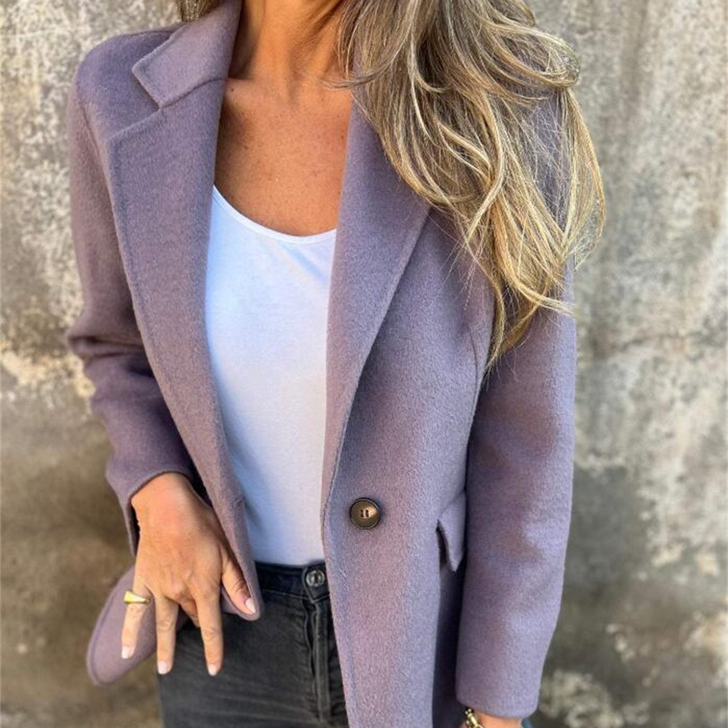 Krohn-e | Klassische Wolljacke Stilvoll und Komfortabel