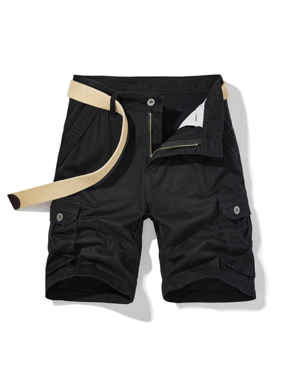 Cargo Shorts für Herren mit Gürtel und zwei Taschen