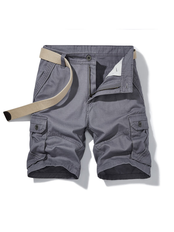 Cargo Shorts für Herren mit Gürtel und zwei Taschen