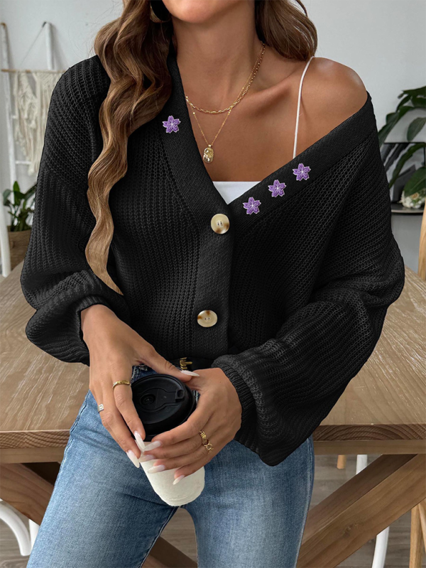Krohn-e | Elegante und Lässige Strickjacke