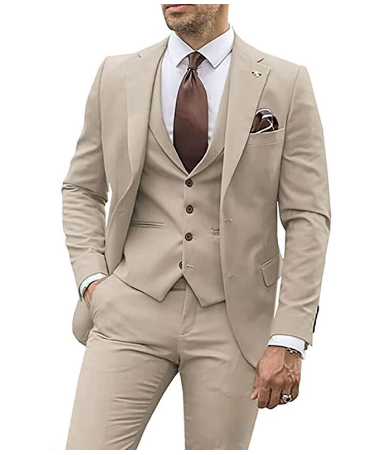 Krohn-e | Elegantes Business Satz für Herren [Jacke + Hose]