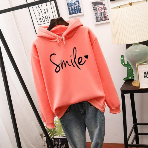 Krohn-e | Hoodie mit Druck Baumwollmischung Lässiger Stil