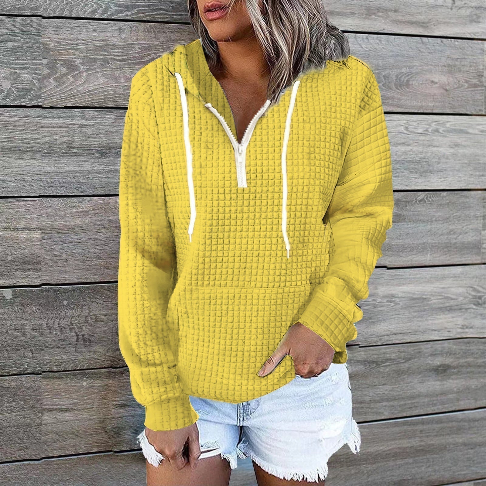 Krohn-e | Lässiger Hoodie mit Reißverschluss Komfortabel und Stilvoll
