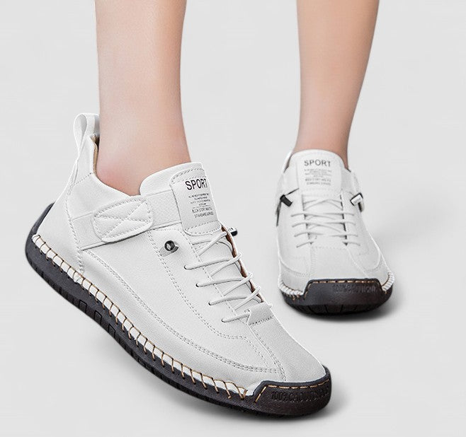 Petra | Damen-Sneaker in Lederoptik mit Klettverschluss