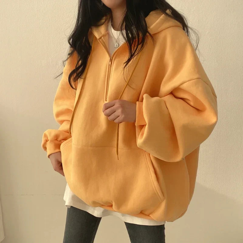 Fudus Damen Kapuzenpullover: Komfort und Stil vereint im Harajuku-Look