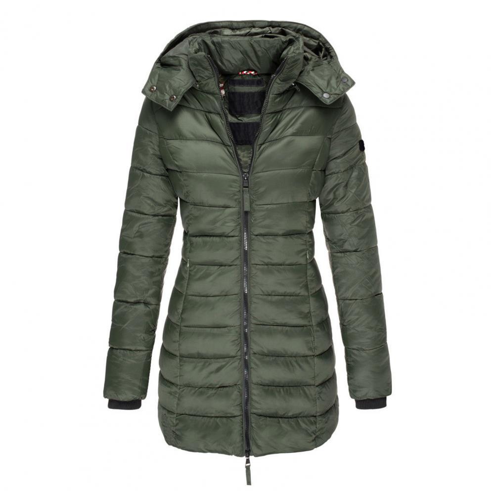 Krohn-e | Warme Slimfit Winterjacke mit Kapuze Damen Winterjacke Regular Fit Belle Couture Essential Wärme