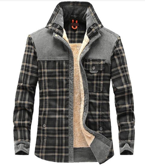 Krohn-e | Futterhemdjacke Aus Flanell Polyester-mischung Warm und Rustikal