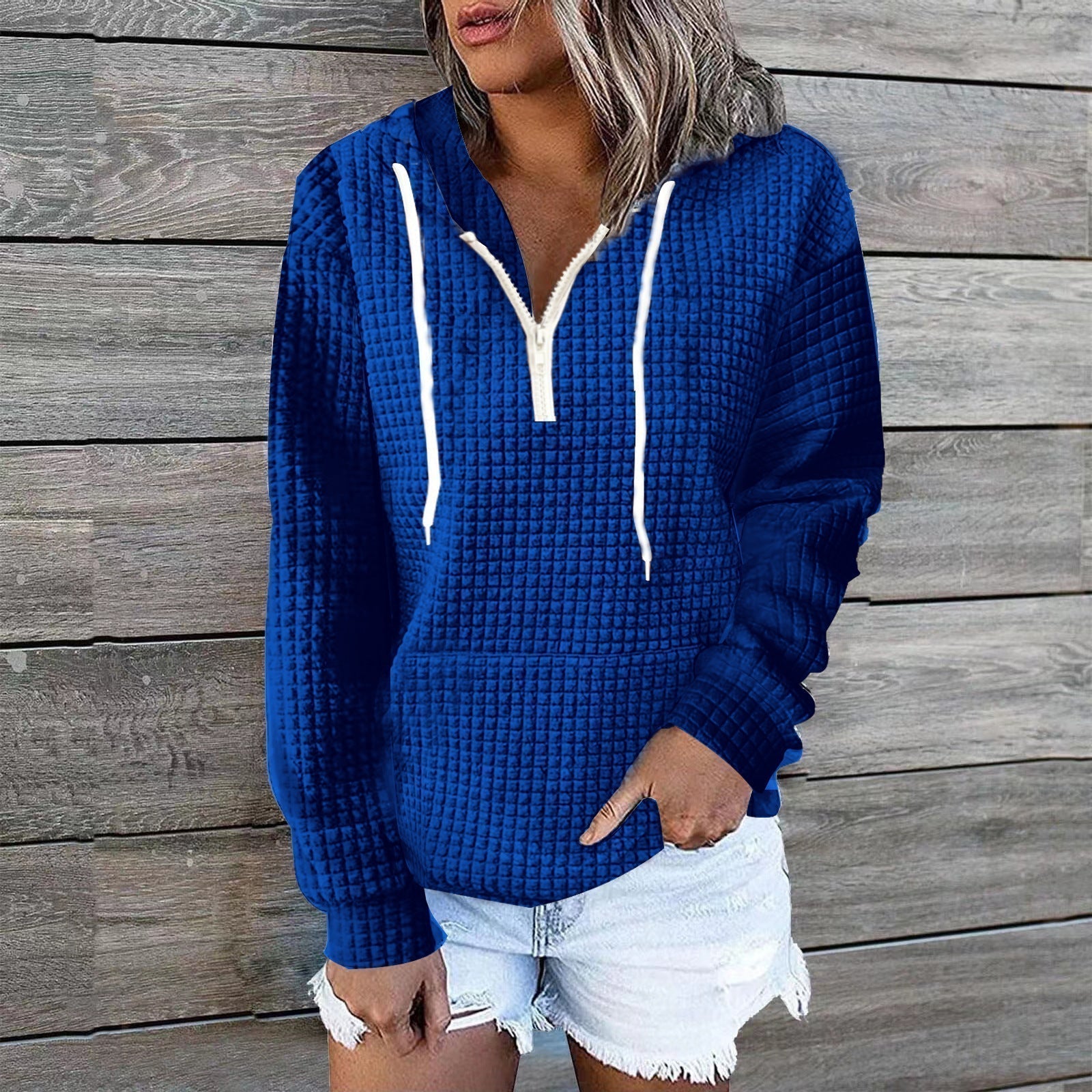 Krohn-e | Lässiger Hoodie mit Reißverschluss Komfortabel und Stilvoll
