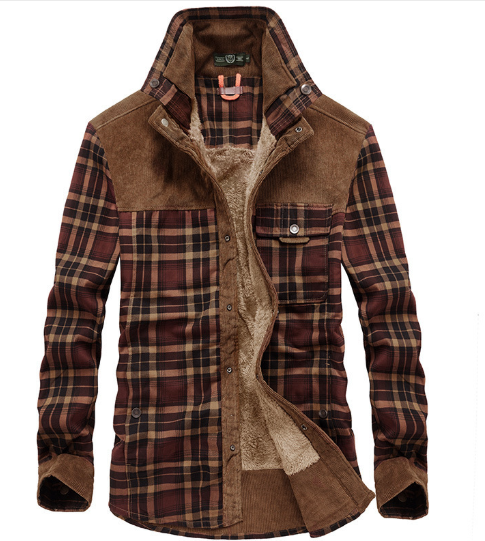 Krohn-e | Futterhemdjacke Aus Flanell Polyester-mischung Warm und Rustikal