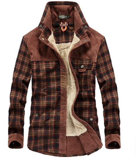 Krohn-e | Futterhemdjacke Aus Flanell Polyester-mischung Warm und Rustikal
