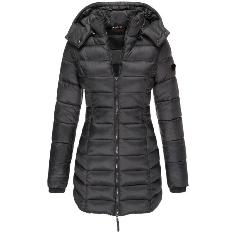 Krohn-e | Moderne Puffer Winterjacke - mit Kapuze