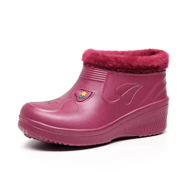 Krohn-e | Schneeboots – Knöchelhöhe – Wasserfestes Slip-On – Isolierte Kunstfellfütterung