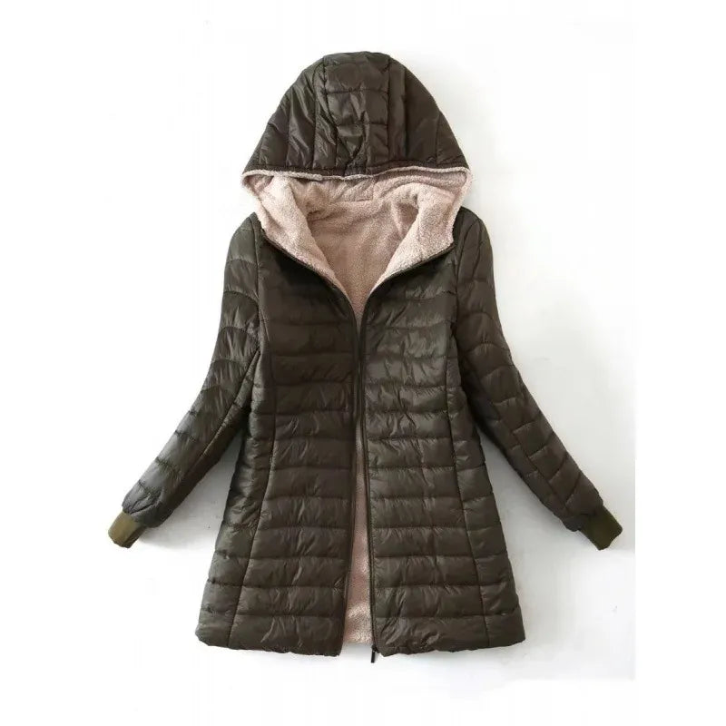 Krohn-e | Steppjacke - Normale Passform - Fleece-Futter - Kapuze - Wasserabweisend