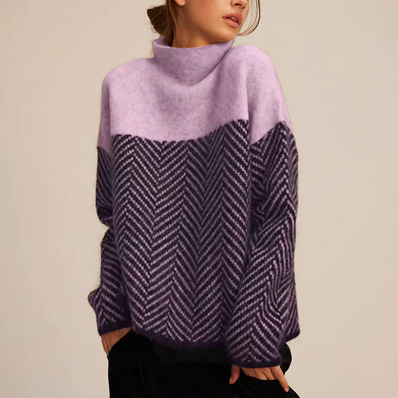 Krohn-e | Rollkragenpullover Rippbündchen