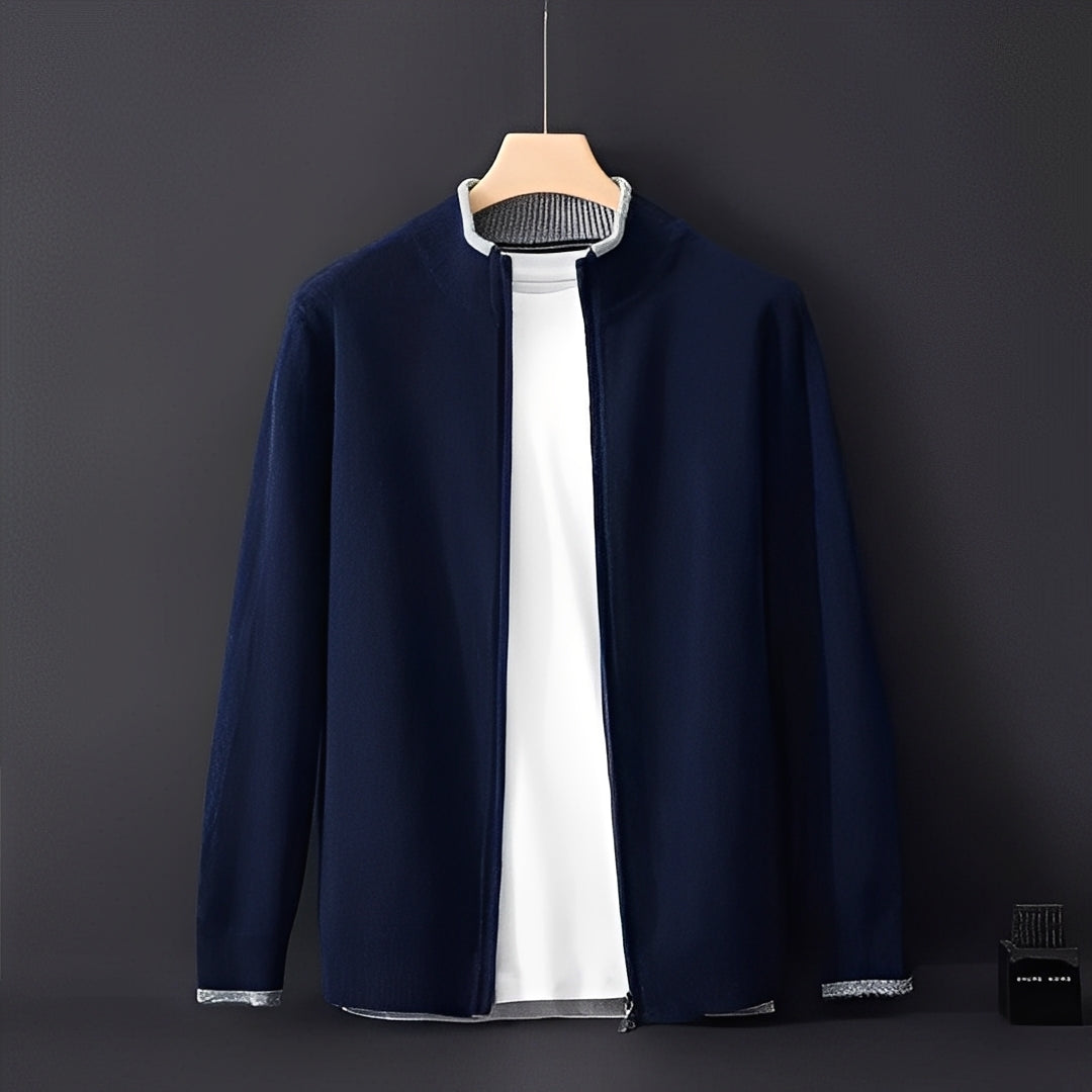 Krohn-e | Lässiger Cardigan mit Reißverschluss für Herren