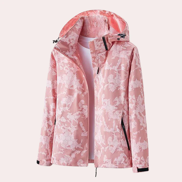 Krohn-e | Jacke - Leichtgewicht Gerade Passform - Abnehmbare Kapuze - Reißverschluss Taschen