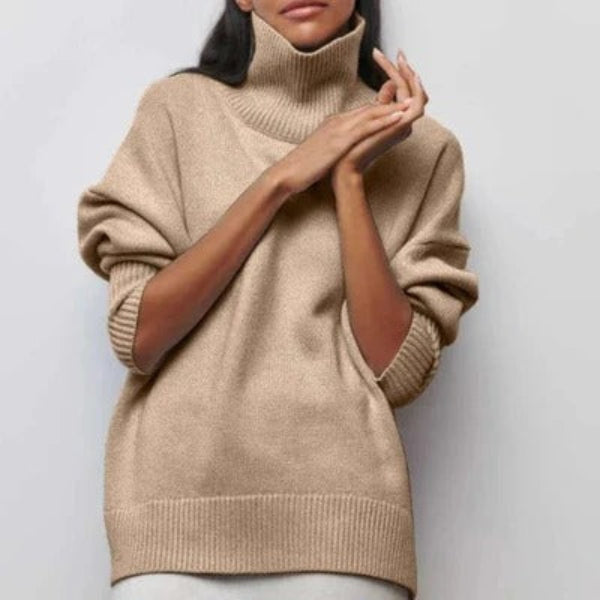 Krohn-e | Rollkragenpullover mit Geripptem Saum und Komfortpassform