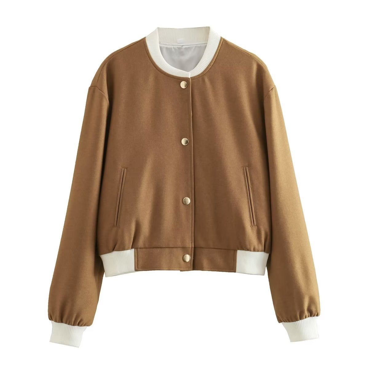 Krohn-e | Kurze Jacke mit Metallknöpfen für Damen im lässigen Design Liora