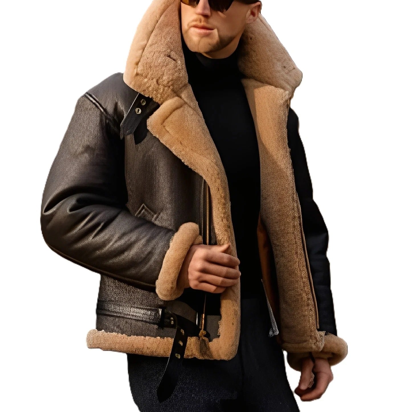 Krohn-e | Strapazierfähige und Dicke Lederjacke für Männer