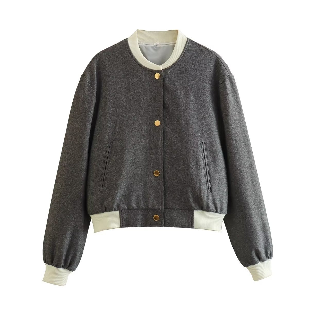Krohn-e | Kurze Damenjacke mit Metallknöpfen