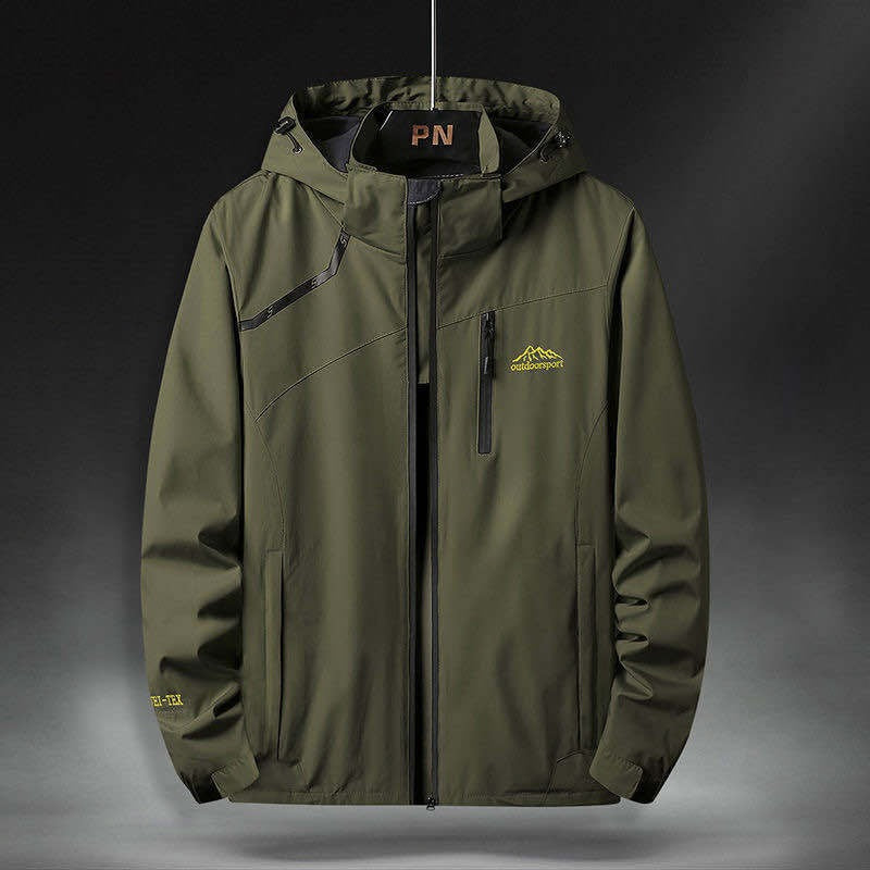 Krohn-e | Wasserdichte Herrenjacke mit Kapuze