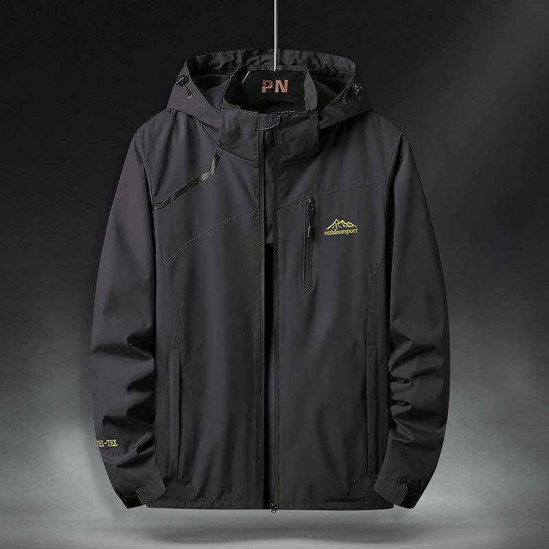 Krohn-e | Wasserdichte Herrenjacke mit Kapuze