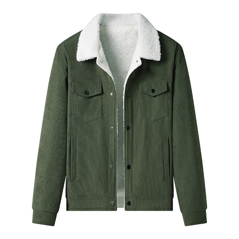 Krohn-e | Cordjacke mit Fleece-Futter, Legerer Stil - Alain